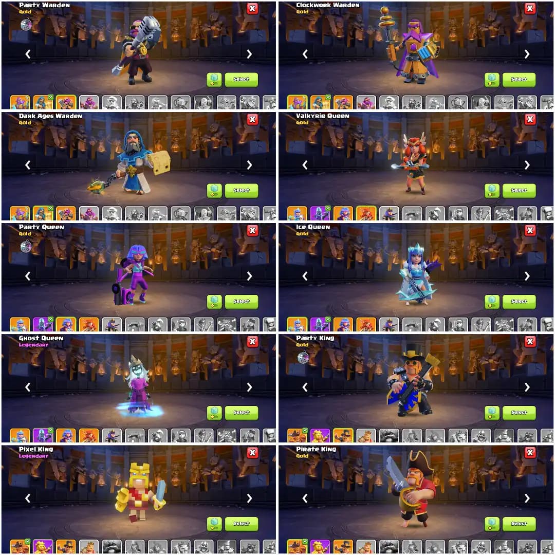 [[VERY BEST DEAL]] TH18 NEAR MAX | MAX DFC [2 EPIC MAX+ 4 EPIC 20 LVL] HEROES: 100-100-67-75-52 | 10X SKIN | XP-224 | HIGH WALL | FULL ACCESS