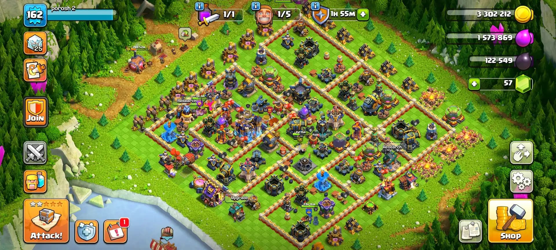 [WORLD BEST DEAL] TH18 NEAR MAX [NC FREE] [HIGH WALL] SPIKY BALL MAX | HEROES: 72-73-40-56-35 | SB-MAX+FB-23 | FULL ACCESS