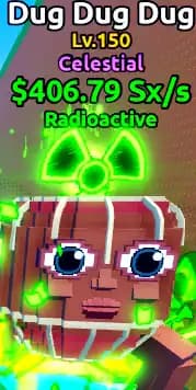 🌊ESCAPE TSUNAMI🌌 [Celestial Radioactive Dug Dug Dug] Level MAX♨️ Money 406Sx/s💰