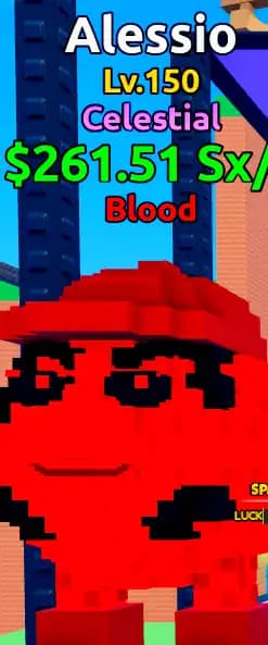 🌊ESCAPE TSUNAMI🌌[Celestial Blood Alessio ] Level MAX♨️Money 261Sx/s💰