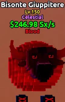 🌊ESCAPE TSUNAMI🌌 [Celestial Blood Bisonte Giuppitere] Level MAX♨️ Money 246Sx/s💰