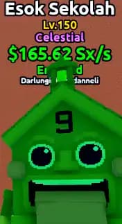 🌊ESCAPE TSUNAMI🌌[Celestial Emerald Esok Sekolah] Level MAX♨️Money 165Sx/s💰