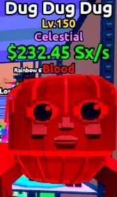 🌊ESCAPE TSUNAMI🌌 [Celestial Blood Dug Dug Dug] Level MAX♨️ Money 232Sx/s💰