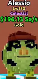 🌊ESCAPE TSUNAMI🌌 [Celestial Gold Alessio] Level MAX♨️ Money 196Sx/s💰