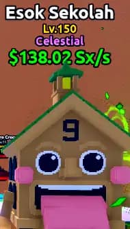 🌊ESCAPE TSUNAMI🌌[Celestial Esok Sekolah] Level MAX♨️Money 138Sx/s💰