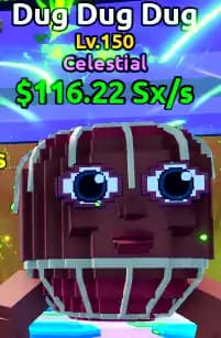 🌊ESCAPE TSUNAMI🌌[Celestial Dug Dug Dug] Level MAX♨️Money 116Sx/s💰