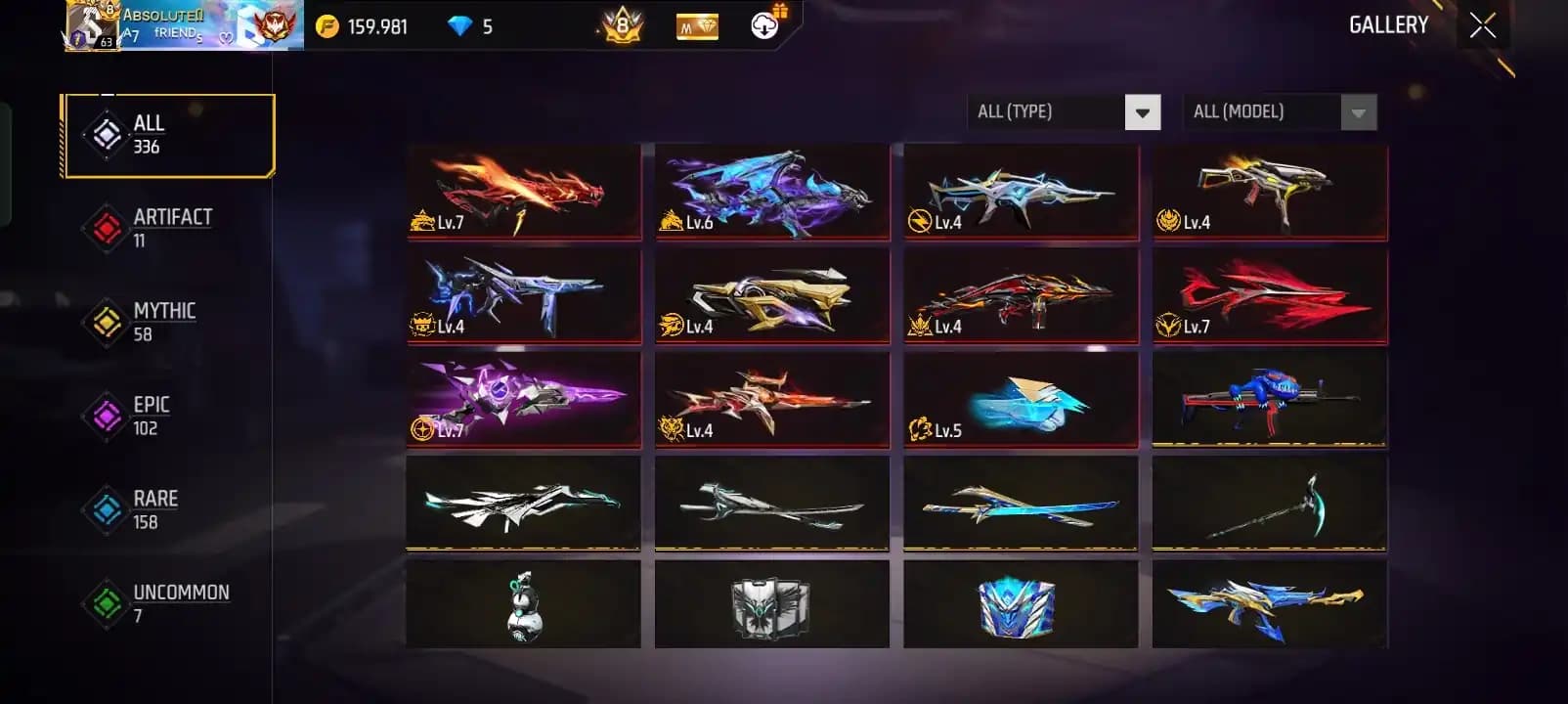 Free Fire Prime 8 Account