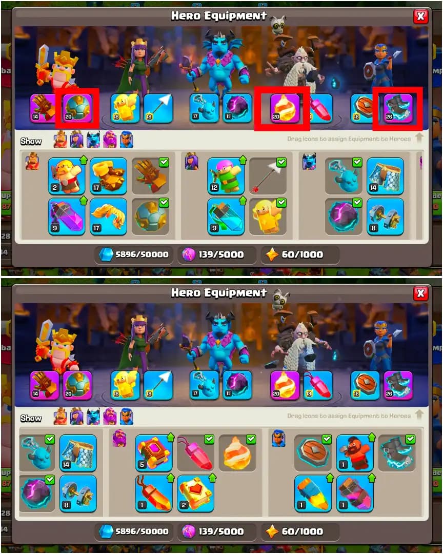 [SUPER CHEAPEST] TH17 NEAR MAX [NC FREE] [EPIC: EB-26/SB-20/FB-20] MAX TYPE DEFIANCE | PURPLE WALL | HEROES: 51-51-16-34-26 | 6 BUILDER | FULL ACCESS