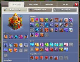 [NC FREE] TH16 NEAR MAX [FULL ACCESS] [5 EPIC LVL 20] HEROES: 75-85-49-49-30 | PURPLE WALL | 2450 GEMS | HIGH DFC | JOSS TROOPS | XP-145
