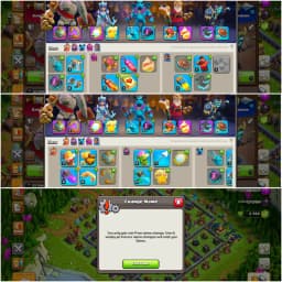 [NC FREE] TH16 NEAR MAX [FULL ACCESS] [5 EPIC LVL 20] HEROES: 75-85-49-49-30 | PURPLE WALL | 2450 GEMS | HIGH DFC | JOSS TROOPS | XP-145