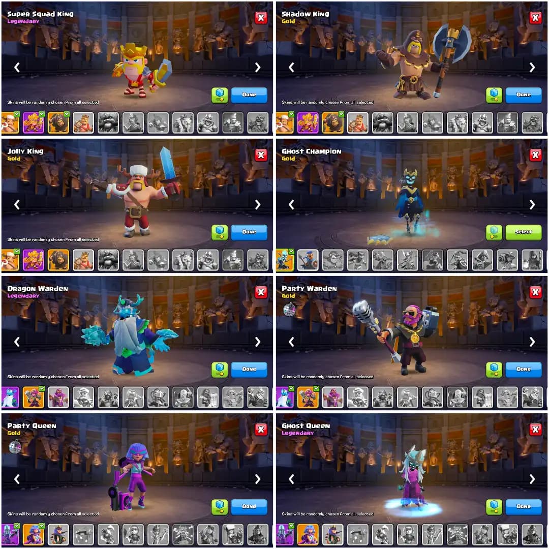 [1200+ Cwl Medals] Th16 Near Max [Best Deal] Nc Yes | Heroes: 83-86-60-60-36 | 2300 Gems | Golden Wall [E Epic 20+ Lvl] Full Access | Joss Profile