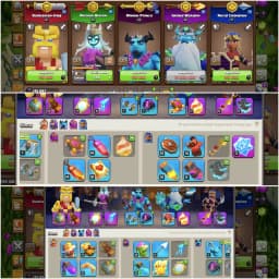 [OLD OBSTACLES] TH18 NEAR MAX | PURPLE WALL | XP-227 | HEROES: 82-88-62-65-37 | NC YES | 1962+WS [ALL EPIC AVL] 8X SKIN | 2050 GEMS | FULL ACCESS