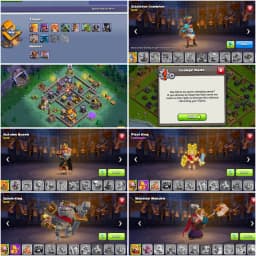 [1680 CWL MEDALS] ➤TH16 NEAR MAX ➤3105 HIGH WS ➤HEROES: 81-82-53-55-31 ➤NC YES ➤XP-239 ➤2.1K GEMS | GOLDEN WALL ➤FULL ACCESS ➤OP PROFILE