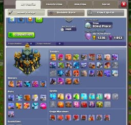 [ALL EPIC] TH17 NEAR MAX ➤PURPEL WALL ➤EPIC HIGH ➤ HEROES: 78-89-70-70-45 ➤XP-225 ➤1400 WS ➤HIGH DFC ➤NC YES ➤BEST TROOPS ➤ FULL ACCESS