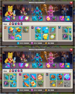 [ALL EPIC] TH17 NEAR MAX ➤PURPEL WALL ➤EPIC HIGH ➤ HEROES: 78-89-70-70-45 ➤XP-225 ➤1400 WS ➤HIGH DFC ➤NC YES ➤BEST TROOPS ➤ FULL ACCESS