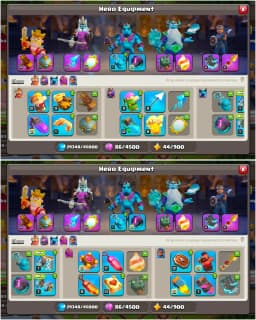 [BEST OFFER] TH16 NEAR MAX ➤PURPLE WALL ➤NC YES ➤HEROES: 76-79-61-65-40 ➤XP-191 ➤FB-23|FA-20|MM-20|SB-17|GG|EB|LP ➤FULL ACCESS | BEST TROOPS