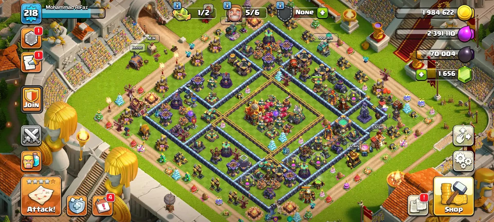 SUPER DEAL ➤2X PREMIUM SCENERY ➤TH16 NEAR MAX ➤HEROES: 80-87-61-61-28 ➤2197 WS ➤EPIC: SB-20/FA-24/LP/RS/EB ➤XP-218 ➤FULL ACCESS