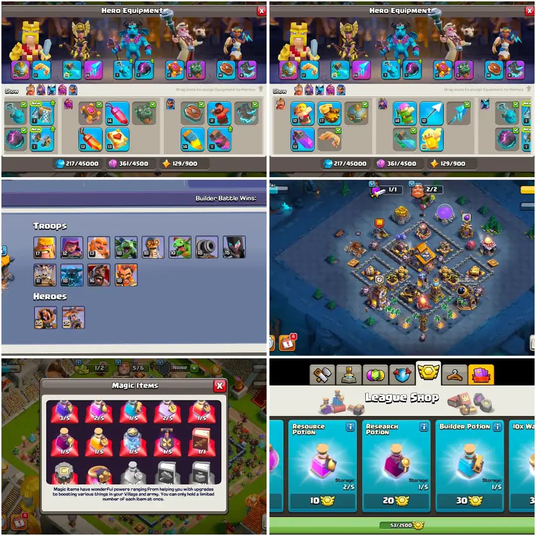 SUPER DEAL ➤2X PREMIUM SCENERY ➤TH16 NEAR MAX ➤HEROES: 80-87-61-61-28 ➤2197 WS ➤EPIC: SB-20/FA-24/LP/RS/EB ➤XP-218 ➤FULL ACCESS