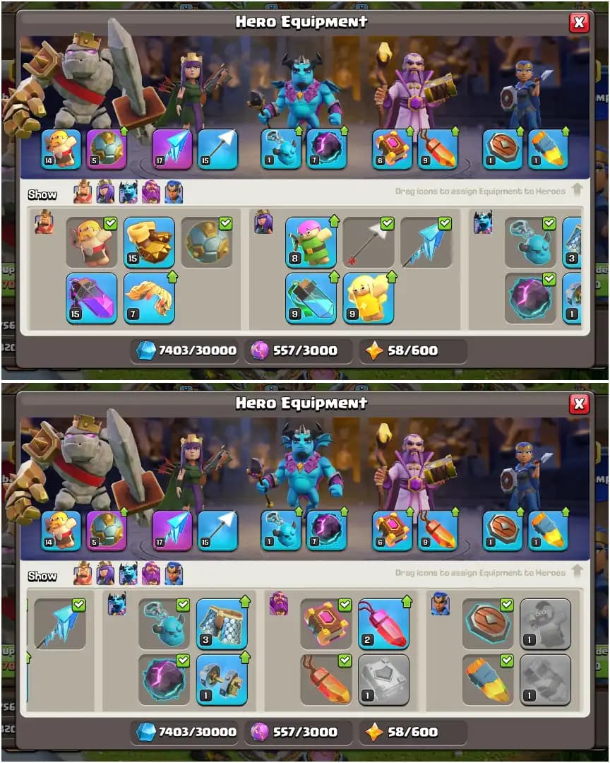 [NC FREE] TH16 BEST DONATION ➤EPIC: SB+MM+FB+RS ➤HEROES: 50-45-32-22-3 ➤132 WS ➤XP-109 ➤FULL ACCESS ➤BEST DEAL