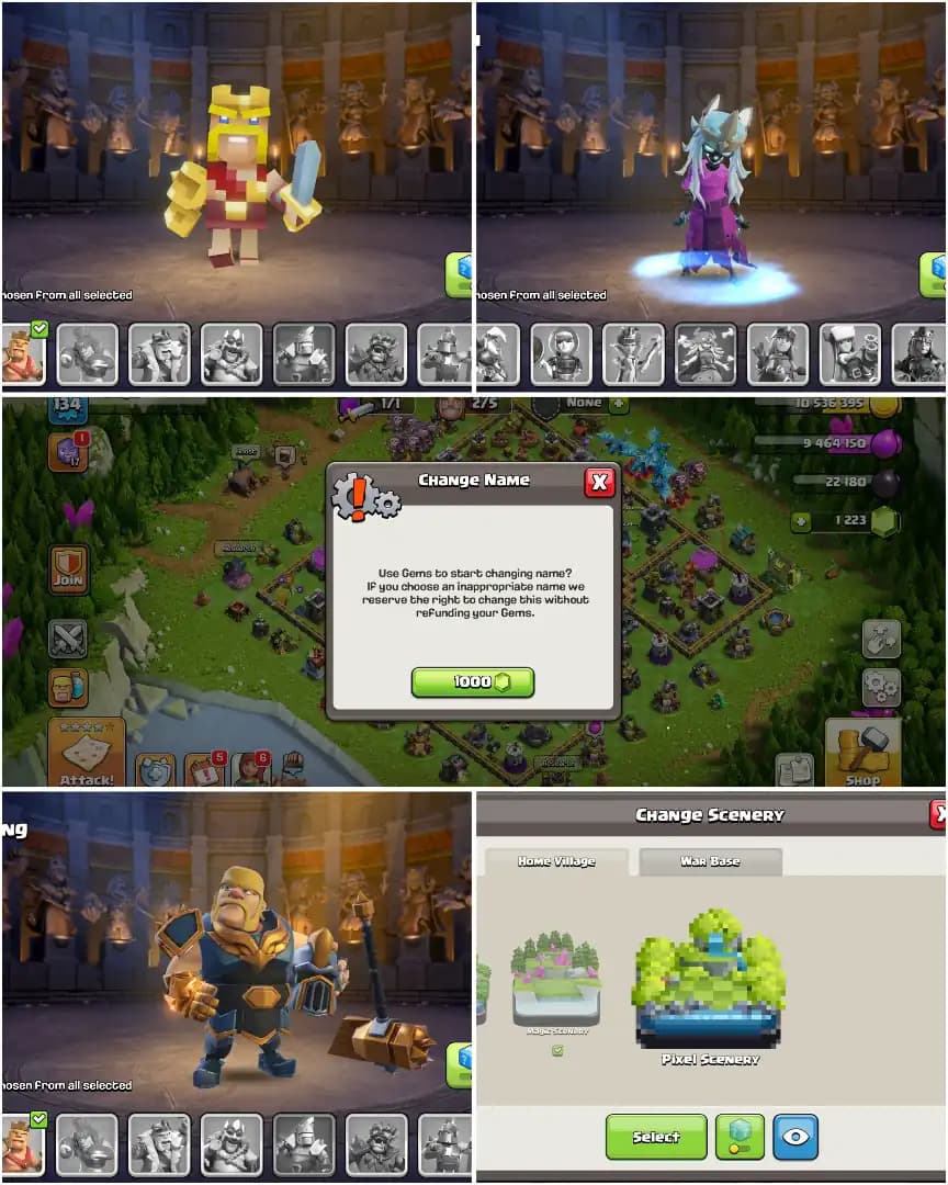 BEST DEAL ➤TH15 NEAR MAX ➤GOLDEN WALL ➤HEROES: 58-65-43-24-16 ➤EPIC YES ➤558 WS ➤XP-132 ➤PIXEL SCENERY ➤FULL ACCESS