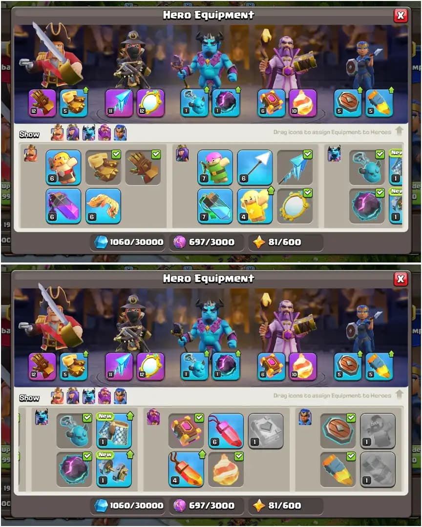 [Cheap Price] Th16 Best Donation ➤[9x Siege All Unlock] Nc Free ➤9x Pets ➤Heroes: 58-55-42-20-11 ➤Blue Wall ➤Xp-148 ➤Full Access ➤Epic: GG|FA|MM|FB ➤