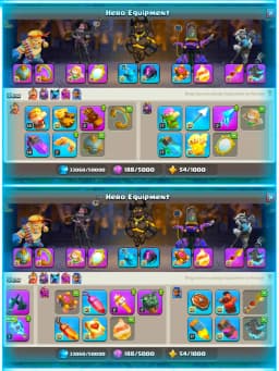 【5 Hero Max➾Wall Max】Th18  Fully Max✪【Global Rarest Equipment Max】✪3 Helper Max✪Very Best Account✪Full Ownership✪