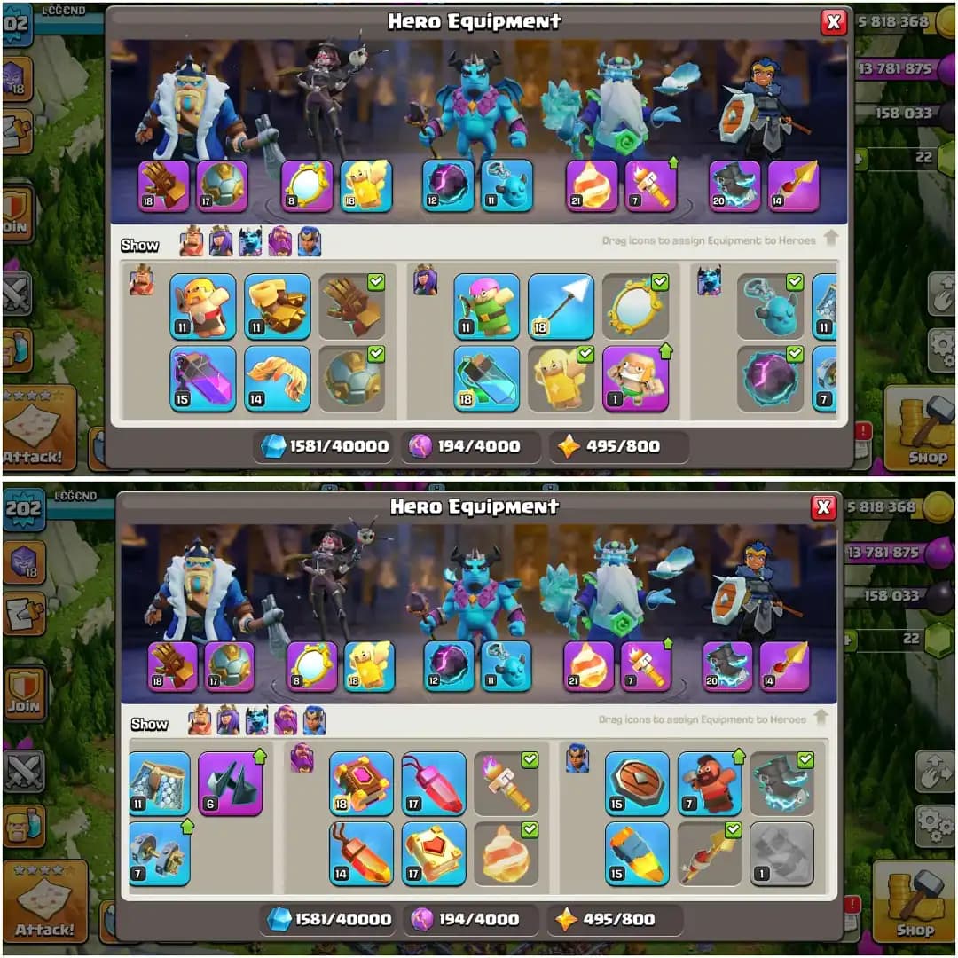 MOST RARE LEAGUE KING SKIN✦TH 15 ALMOST MAX✦ HIGH EPIC LEVEL✦HERO|83|83|59|54|35✦14X HERO SKIN ✦BUILDER BASE 95% MAX✦ DFC 95% MAX HIGH PROFILE