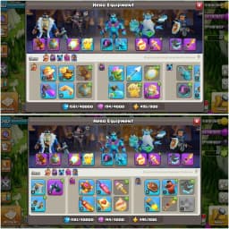 MOST RARE LEAGUE KING SKIN✦TH 15 ALMOST MAX✦ HIGH EPIC LEVEL✦HERO|83|83|59|54|35✦14X HERO SKIN ✦BUILDER BASE 95% MAX✦ DFC 95% MAX HIGH PROFILE