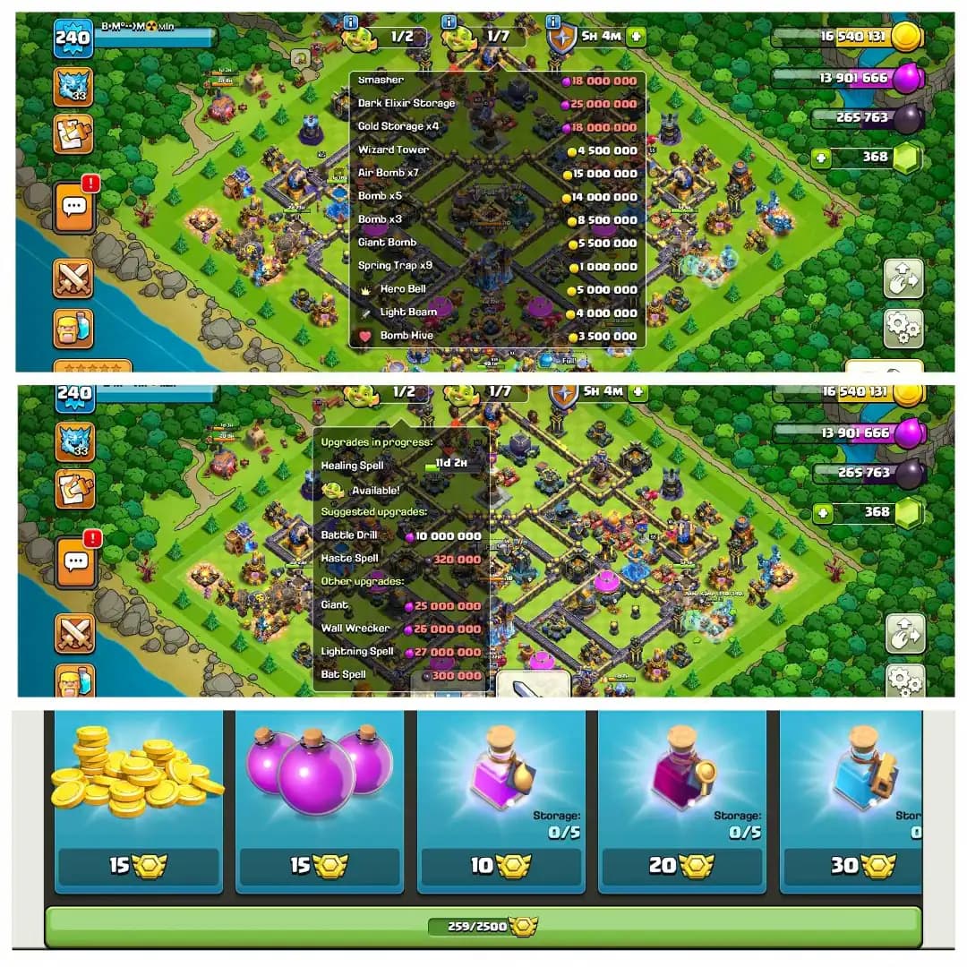 [Wow Deal] Th18 Fully max ➤Heroes:-105/105/95/80/55 ➤8 epic Max ➤125 wall max ➤Defence Max ➤Pets/Army Max ➤Nc-1.5k | Full Access