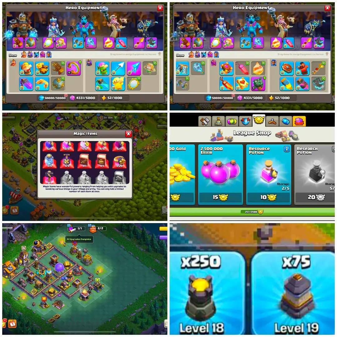 EXP-240 ➤TH18 NEAR MAX | 8 EPICS MAX ➤ALL EPICS HIGH ➤HEROS- 100-105-90-76-50➤13 EPIC EQUIPMENT ➤NC- AVL | FULL ACCESS