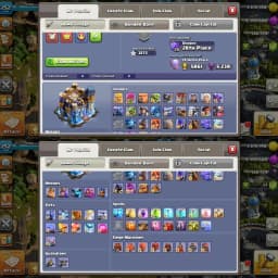 US Local Th18 Near Max➜War Arena Scenery➜10 Epic Max➜5X Scenery➜15X Skins➜League Skin➜Hero:102-103-91-78-53➜3273WS➜Full Access