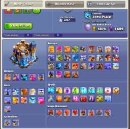 [TOP DEAL] TH18 FULLY MAX [100% MAX WALL] [4 HERO MAX] [6 EPIC MAX + OTHERS MAX] [100% MAX DFC&TROOPS&PETS] [B.B 200% MAX] PAID SCENERY | FULL ACCESS