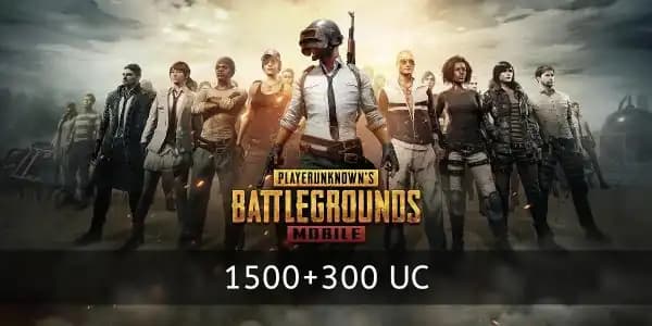 PUBG Mobile 1500 + 300 UC Code