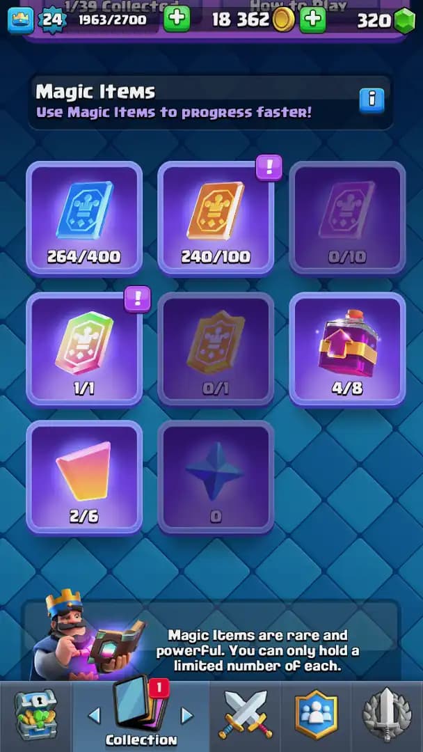 ACC LEVEL 24 | KT LEVEL 9 | ARENA 15 | Trophies 5026 | 85 Cards | 10 Emotes | Free Name Change | 1 Evolution | (Hero Obtainable)