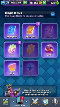 ACC LEVEL 24 | KT LEVEL 9 | ARENA 15 | Trophies 5026 | 85 Cards | 10 Emotes | Free Name Change | 1 Evolution | (Hero Obtainable)