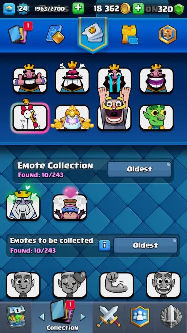 ACC LEVEL 24 | KT LEVEL 9 | ARENA 15 | Trophies 5026 | 85 Cards | 10 Emotes | Free Name Change | 1 Evolution | (Hero Obtainable)