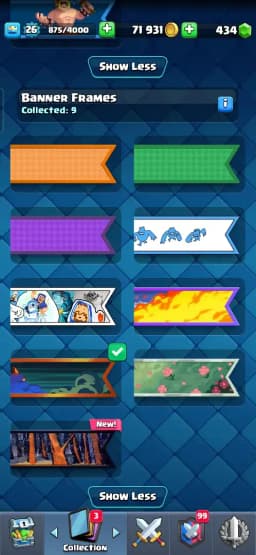 ACC LEVEL 26 | KT LEVEL 10 | ARENA 15 | Trophies 5000 | 92 Cards | 9 Emotes | Free Name Change | 1 Evolution | (Hero Obtainable)