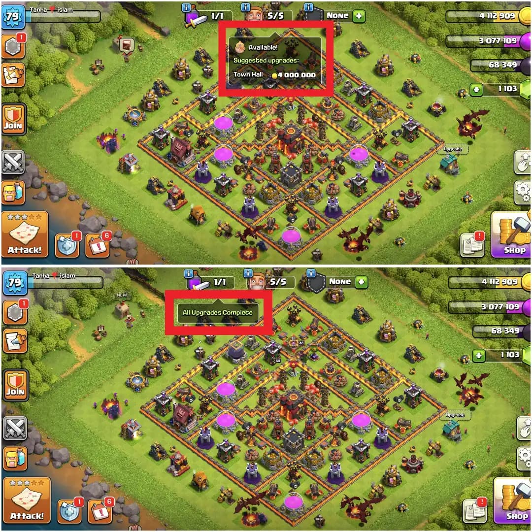 [NC FREE] [200% MAX OUT] TH10 FULL MAX [NOTHING LEFT] 2X EPIC AVL | HEROES: 40-40-20 | 170 WS | XP-79 | 5B | 1100 GEMS | FULL ACCESS