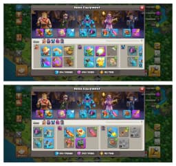 TH13 SEMI MAX ⚡️6 EPIC EQUIPMENT⚡️XP-132⚡️HERO 52-62-44-39-23⚡️500 GEMS NAME CHANGE⚡️MAGIC ITEMS⚡️OP LAB⚡️INSTANT DELIVERY 🚚