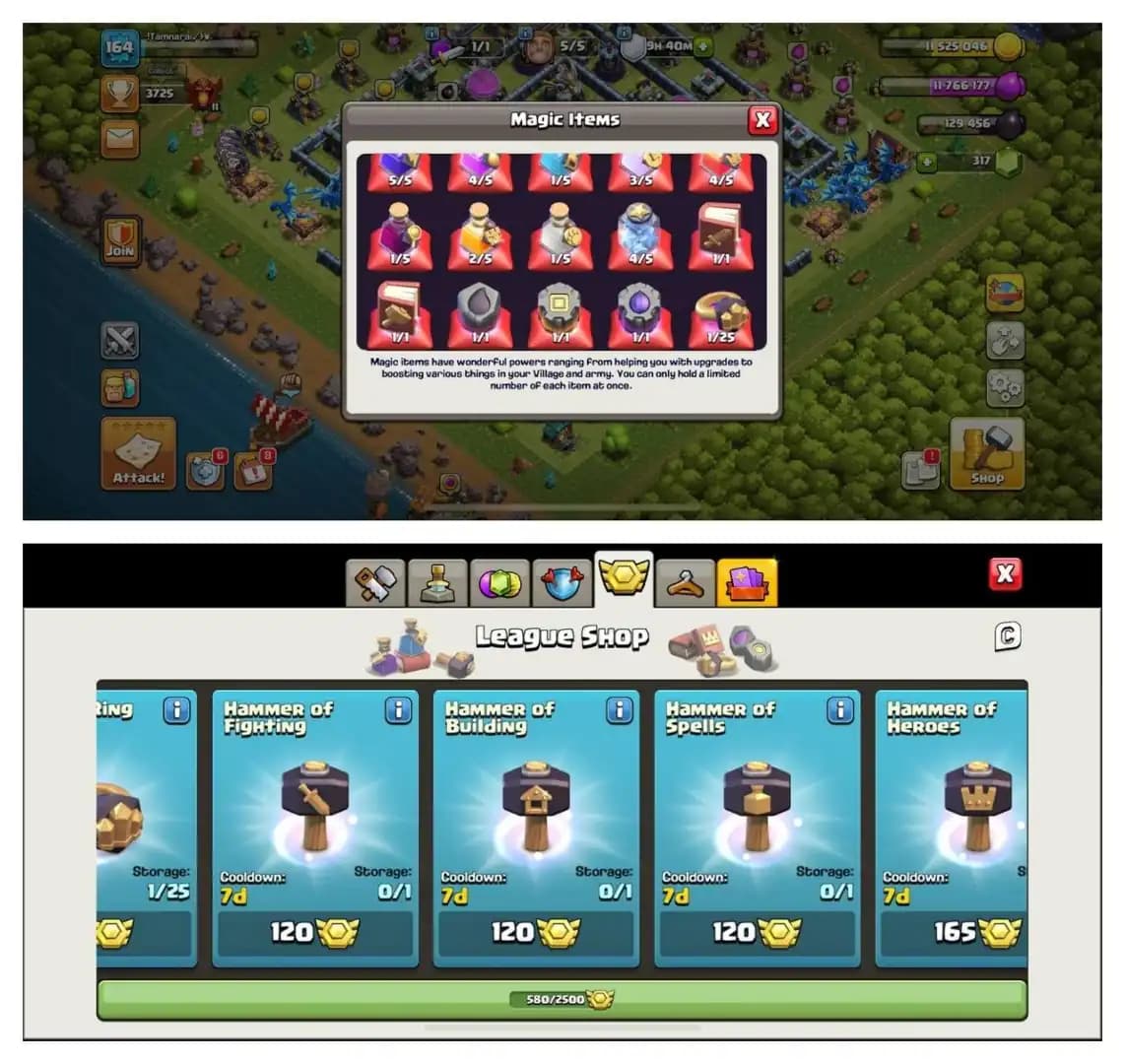 {70% DISCOUNT} TH13 SEMI MAX ⚡️4 EPIC EQUIPMENT⚡️XP-164⚡️HERO 68-68-42-47-15⚡️580 CWL MEDALS ⚡️MAGIC ITEMS⚡️OP LAB⚡️INSTANT DELIVERY 🚚