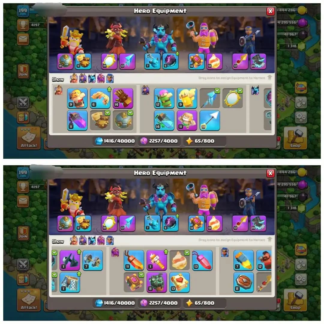 {60% DISCOUNT} TH14 SEMI MAX ⚡️10 EPIC EQUIPMENT⚡️XP-199⚡️HERO 64-80-47-55-26⚡️890 CWL MEDALS⚡️MAGIC ITEMS⚡️OP LAB⚡️INSTANT DELIVERY 🚚