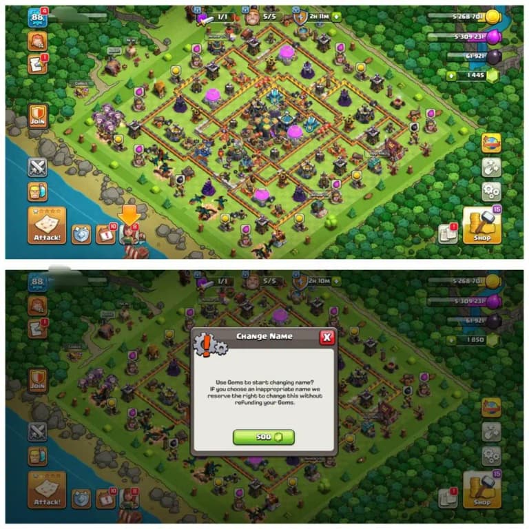 {60% DISCOUNT} TH14 RUSH ID ⚡️4 EPIC EQUIPMENT⚡️XP-88⚡️HERO 38-36-29-20-13⚡️500 GEMS NAME CHANGE⚡️MAGIC ITEMS⚡️ OP LAB⚡️INSTANT DELIVERY 🚚