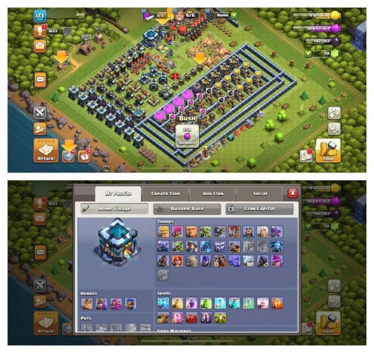 {STRONG ACCOUNT} TH13 SEMI MAX ⚡️XP-173⚡️HERO 72-75-50-22⚡️500 GEMS NAME CHANGE ⚡️BLUE WALLS⚡️MAGIC ITEMS⚡️OP LAB⚡️INSTANT DELIVERY 🚚