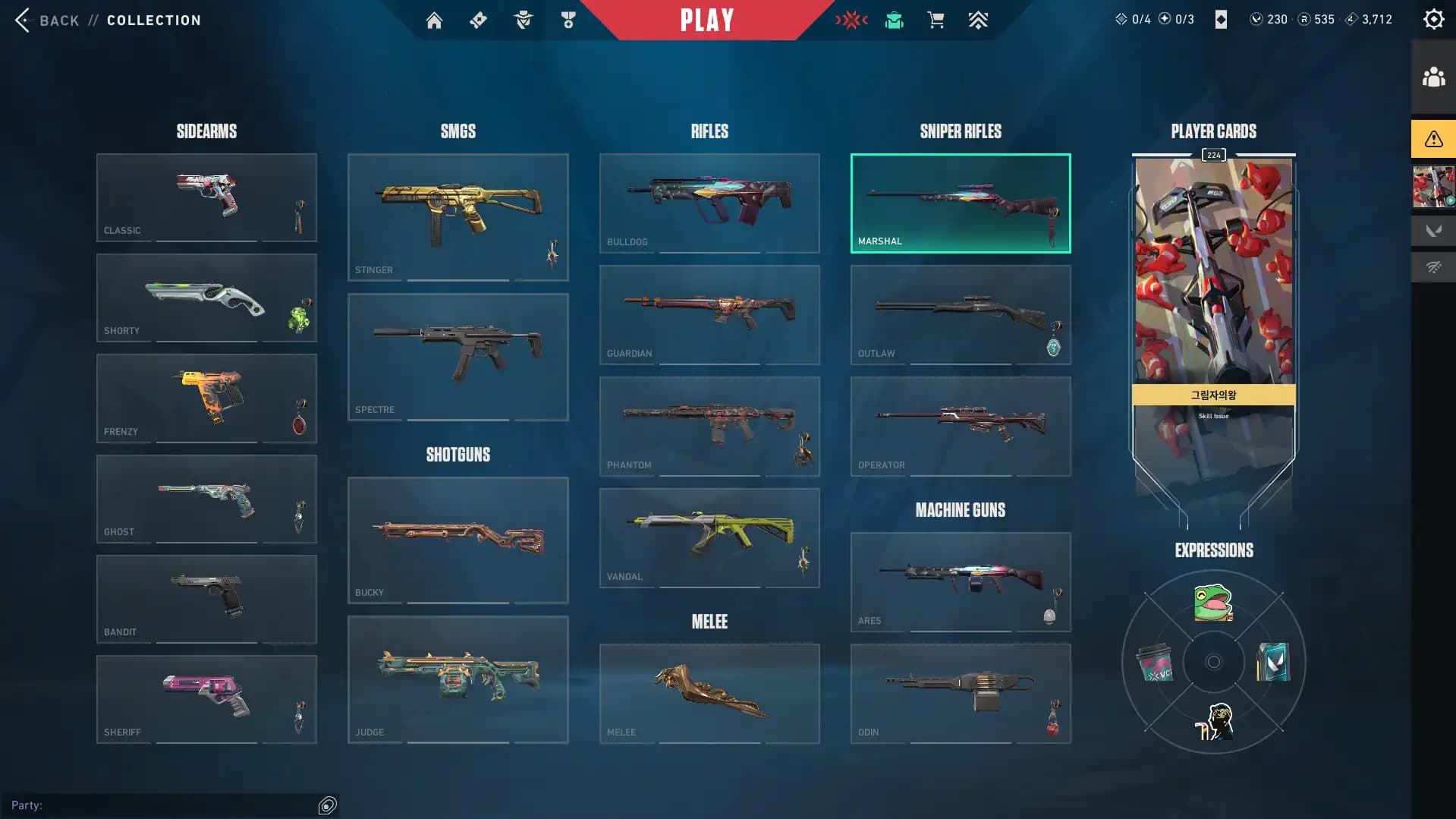 Valorant Account – Level 224 | EU Region | Prime Vandal | Reaver Operator | Recon Phantom | celestial knife | Platinum 3 Peak