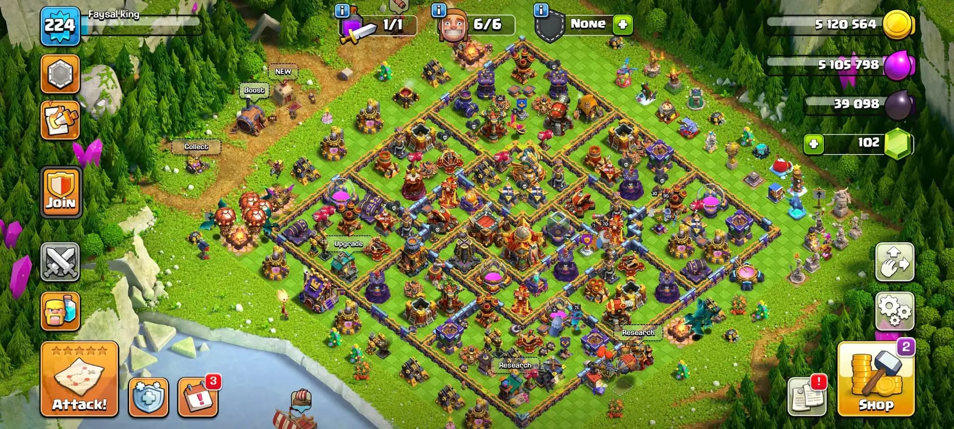 [Nc Free] Bhilder Hall 100% Max | Th16 Near Max | FA-MAX | Heroes: 95-95-71-70-41 | 3 Hero Max | 1 Epic Max/All epic High | Xp-224 | Full Access