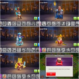 [Nc Free] Bhilder Hall 100% Max | Th16 Near Max | FA-MAX | Heroes: 95-95-71-70-41 | 3 Hero Max | 1 Epic Max/All epic High | Xp-224 | Full Access