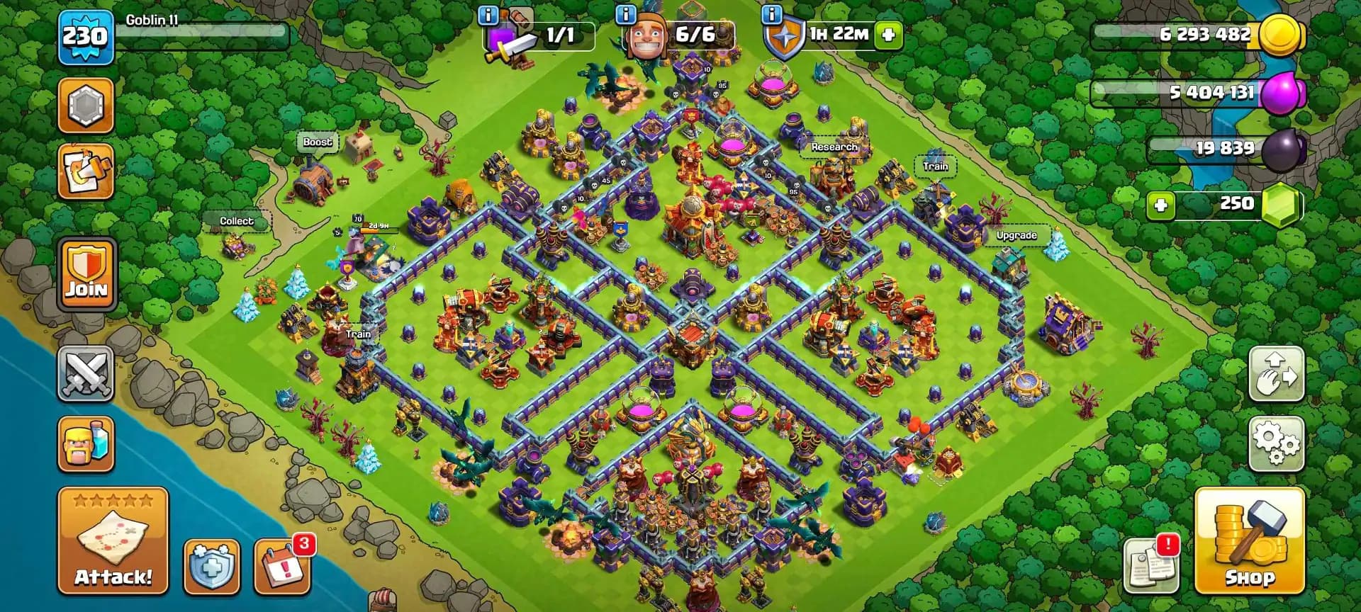 [TOP DEAL] TH16 ALMOST MAX | 4 HERO MAX | LAB ASSISTANT MAX | 14X EPIC AVL | 2483 WS | HIGH TROOPS & PETS | XP-230 | PURPEL WALL | FULL ACCESS