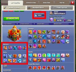 [TOP DEAL] TH16 ALMOST MAX | 4 HERO MAX | LAB ASSISTANT MAX | 14X EPIC AVL | 2483 WS | HIGH TROOPS & PETS | XP-230 | PURPEL WALL | FULL ACCESS