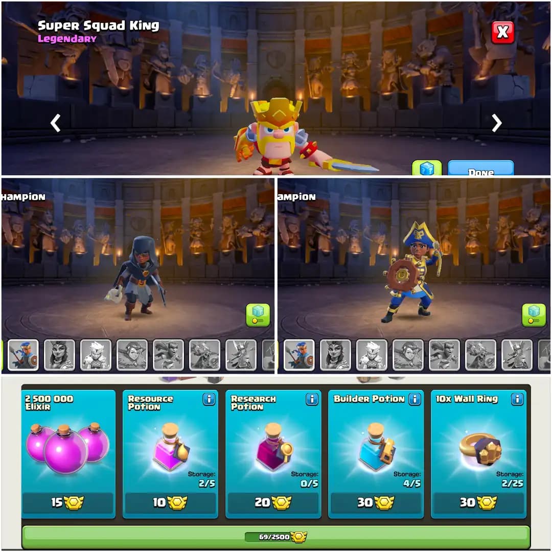 [Nc Free] [Very Best Deal] Th18 Near Max | 3× Epic Max+3× 26 Lvl | Heroes: 96-89-72-75-50 | Xp-222 | B.B Max | Max Type Troops | Full Access