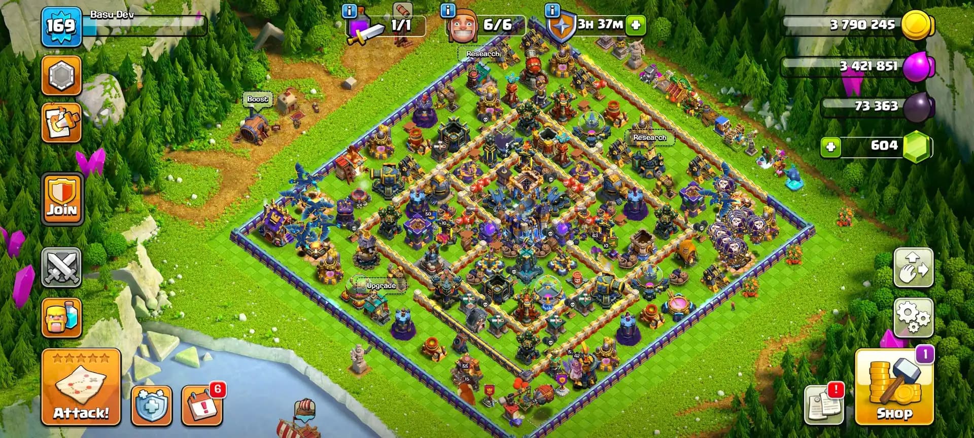 [World Top Epic] Th18 Near Max | High Wall | Nc Yes | 3 Epic Max | Joss Pets | Heroes: 55-63-40-42-50 | 6B | High Dfc | Xp-169 | Full Access
